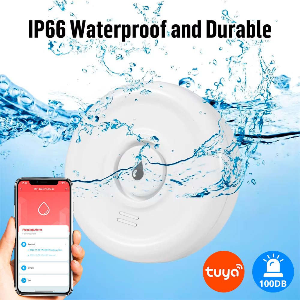Wifi Water Sensor - KERUI Tuya Smart Life WiFi Water