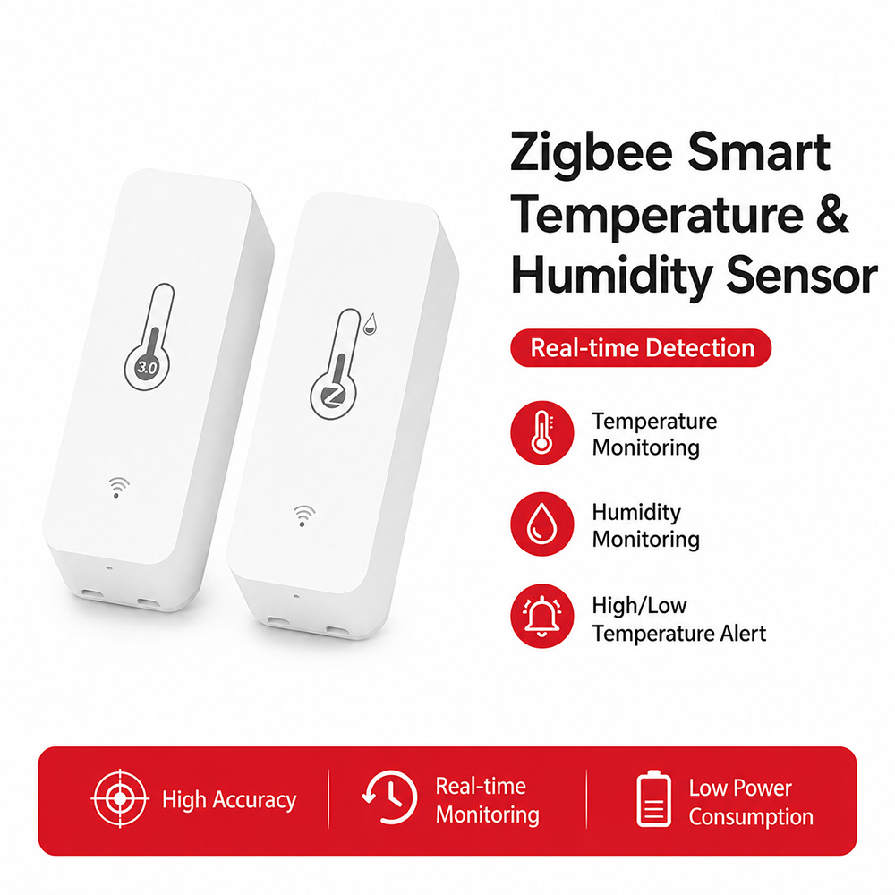 Smart Home Tablet - Zigbee Temperature Humidity Sensor Smart Thermometer
