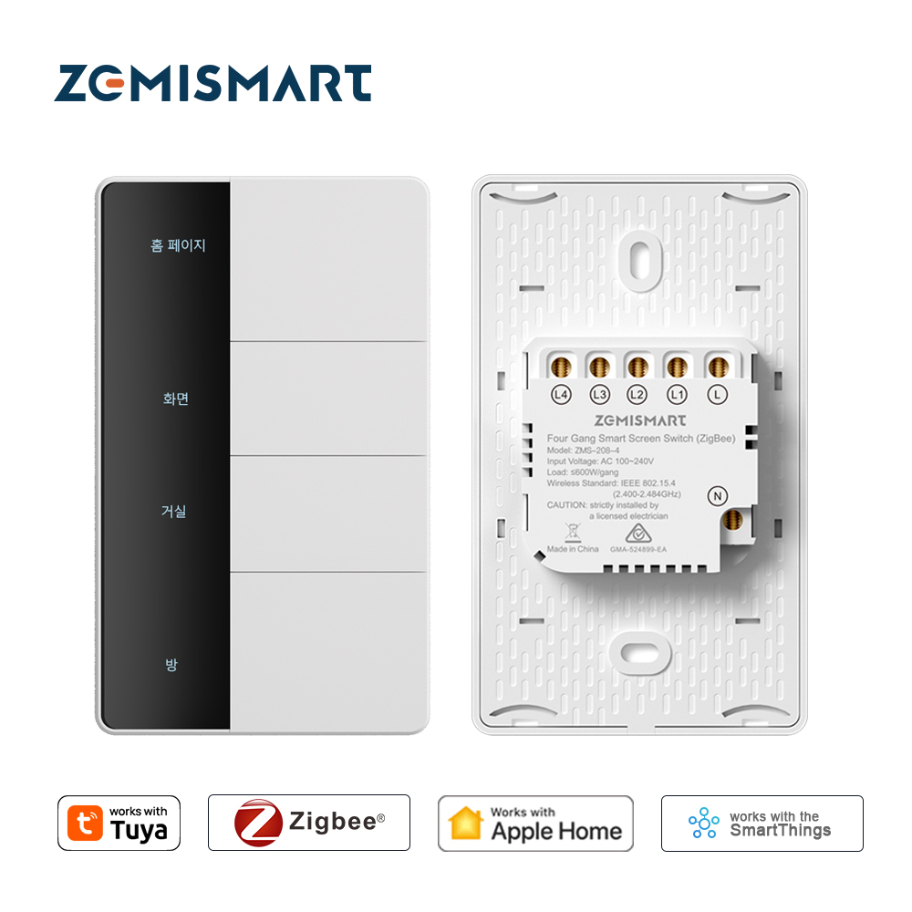 Zigbee Gateway - 1234 Gang US Type Zigbee Push