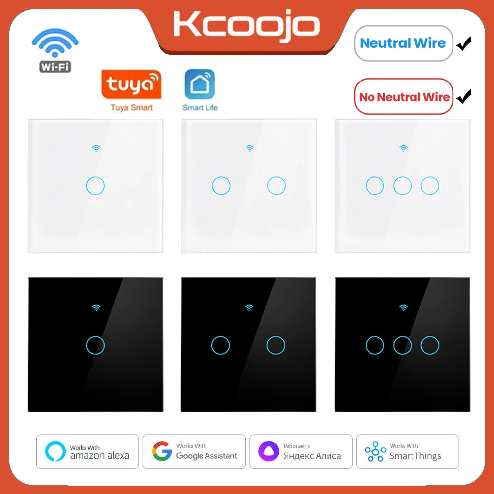 Tuya Smart Switch - Tuya Wifi EU Smart Switches 1/2/3/4Gang