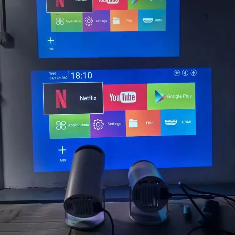 Smart Home Theater - Latest HY300 Pro Smart Projector Auto