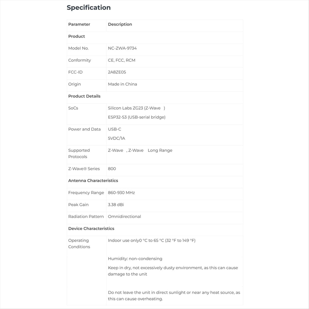 Smart Home Z Wave - A85P Home Assistant Connect ZWA-2 Smart