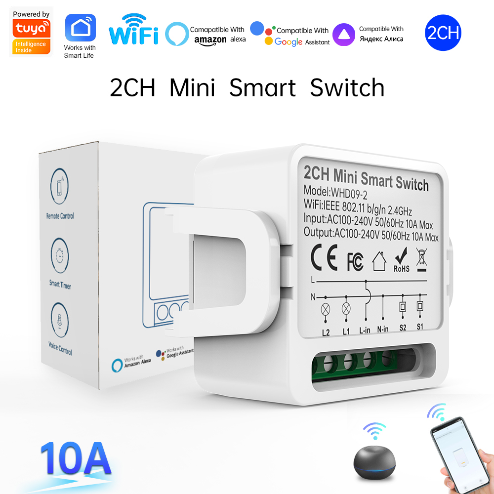 Smart Home For Living - 2 Way Tuya Smart Switch 2Gang