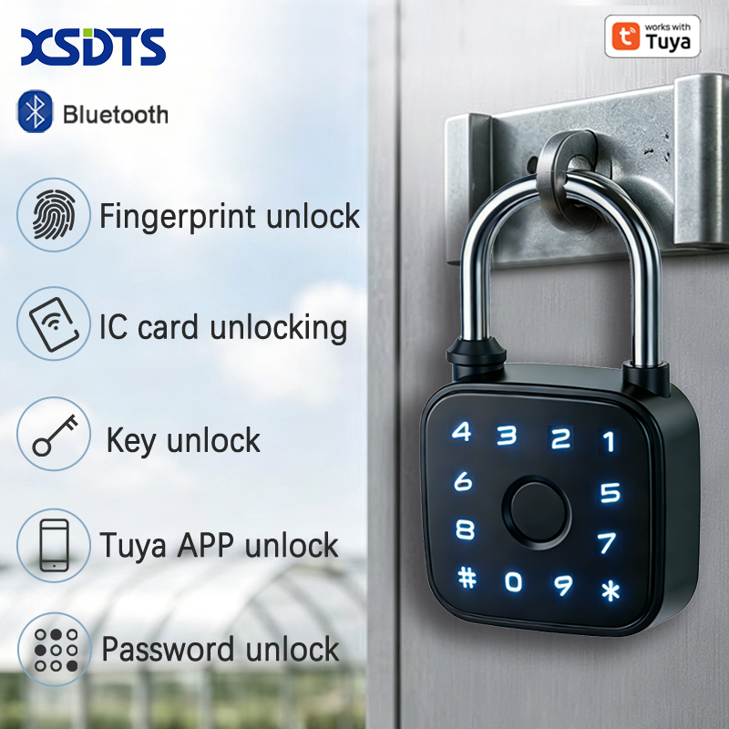 Smart Home Key - Tuya Smart Padlock, Fingerprint Card Password