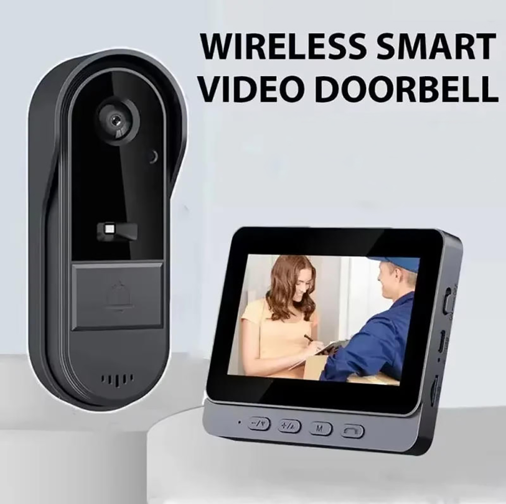 Wire-Free 2.4G Smart Doorbell  - Smart Home Video Doorbell Installation review and price
