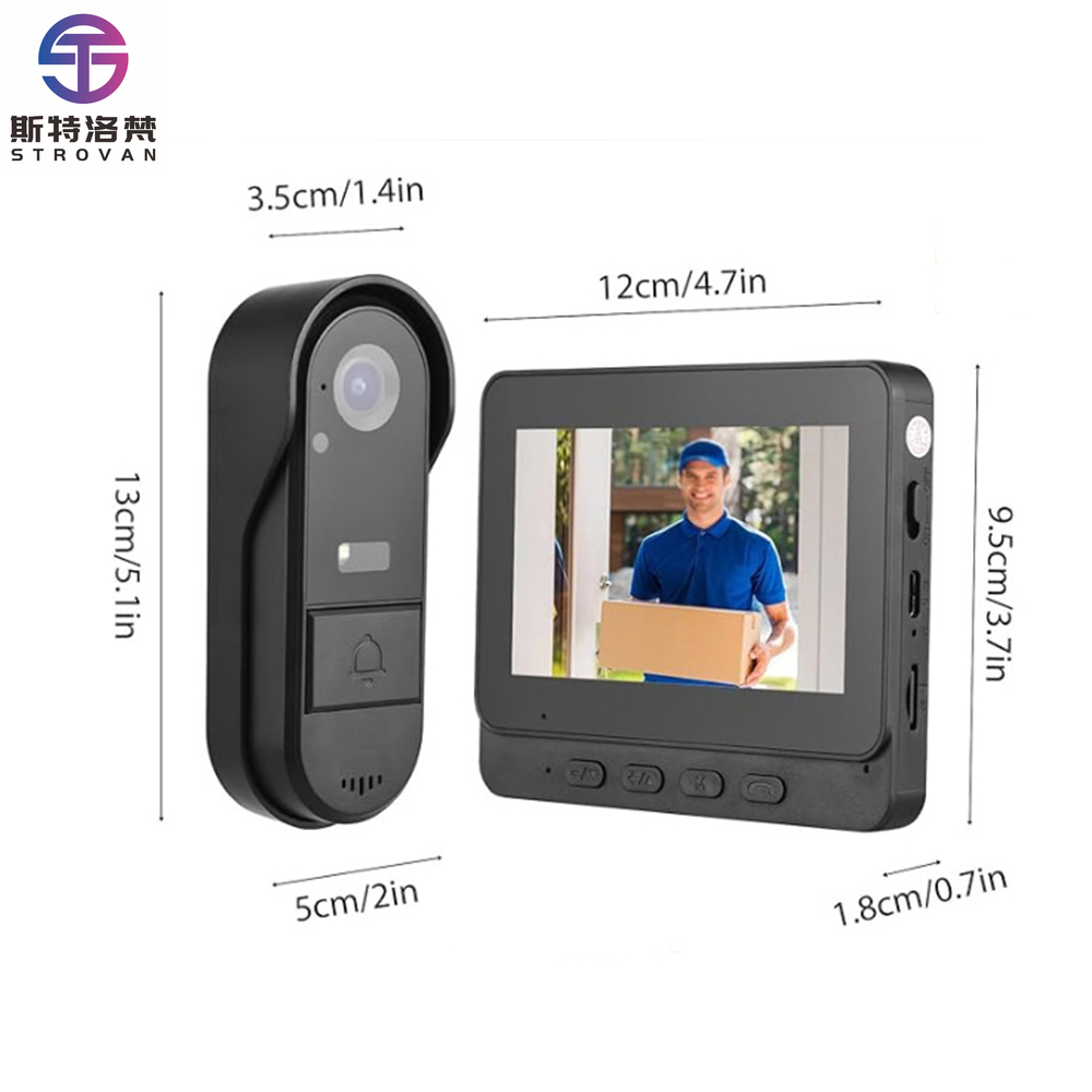 4.3-Inch Smart Doorbell  Syste - Smart Home Video Doorbell Installation review and price