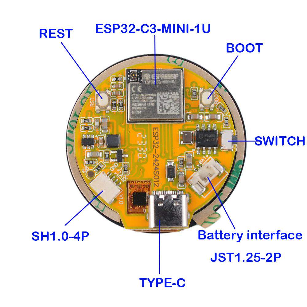 ESP32 Display 1.28 inch ESP32- - Smart Home Web review and price