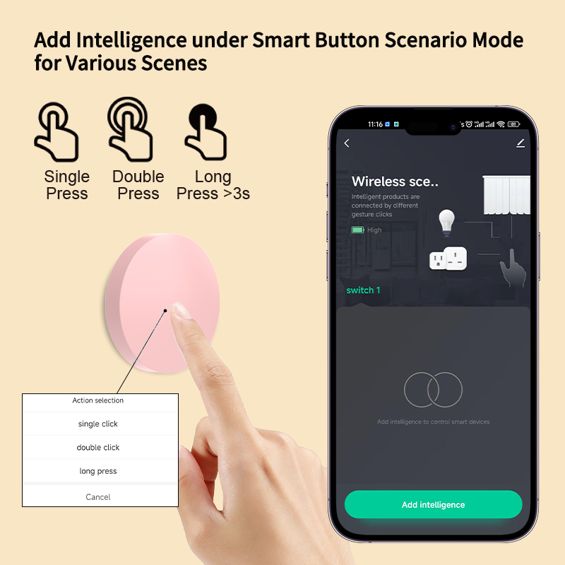ZigBee Smart Wireless Button S - Smart Home Z Wave review and price