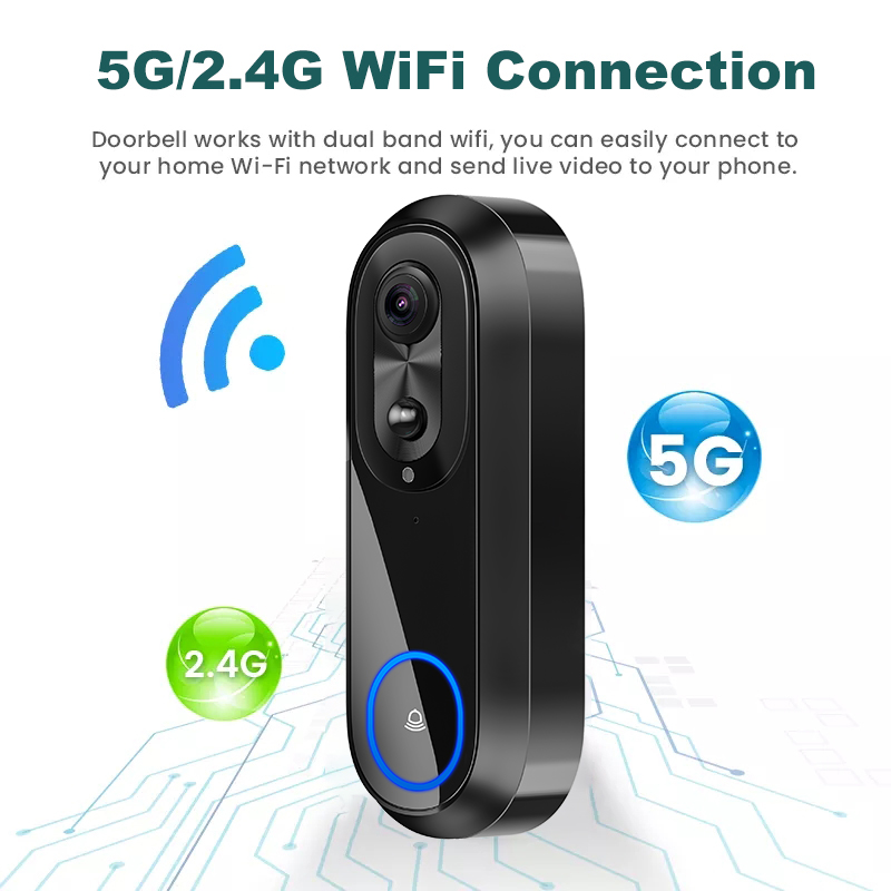 5G 2.4G WiFi Video Doorbell 10 - Smart Home Video Doorbell review and price