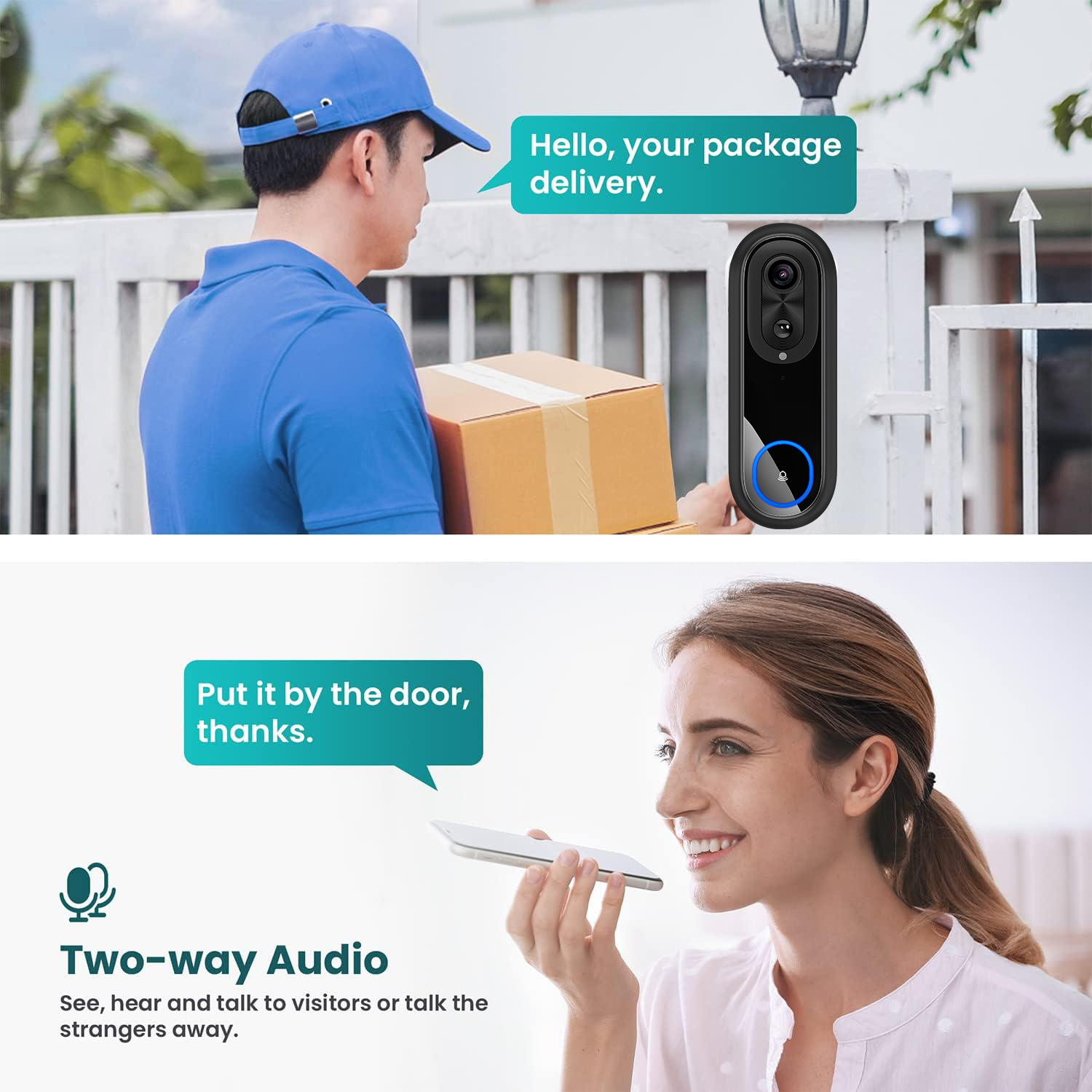 5G 2.4G WiFi Video Doorbell 10 - Smart Home Video Doorbell review and price