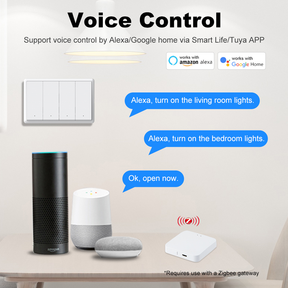Manhot Smart zigbee Switch No  - Tuya Smart Switch review and price