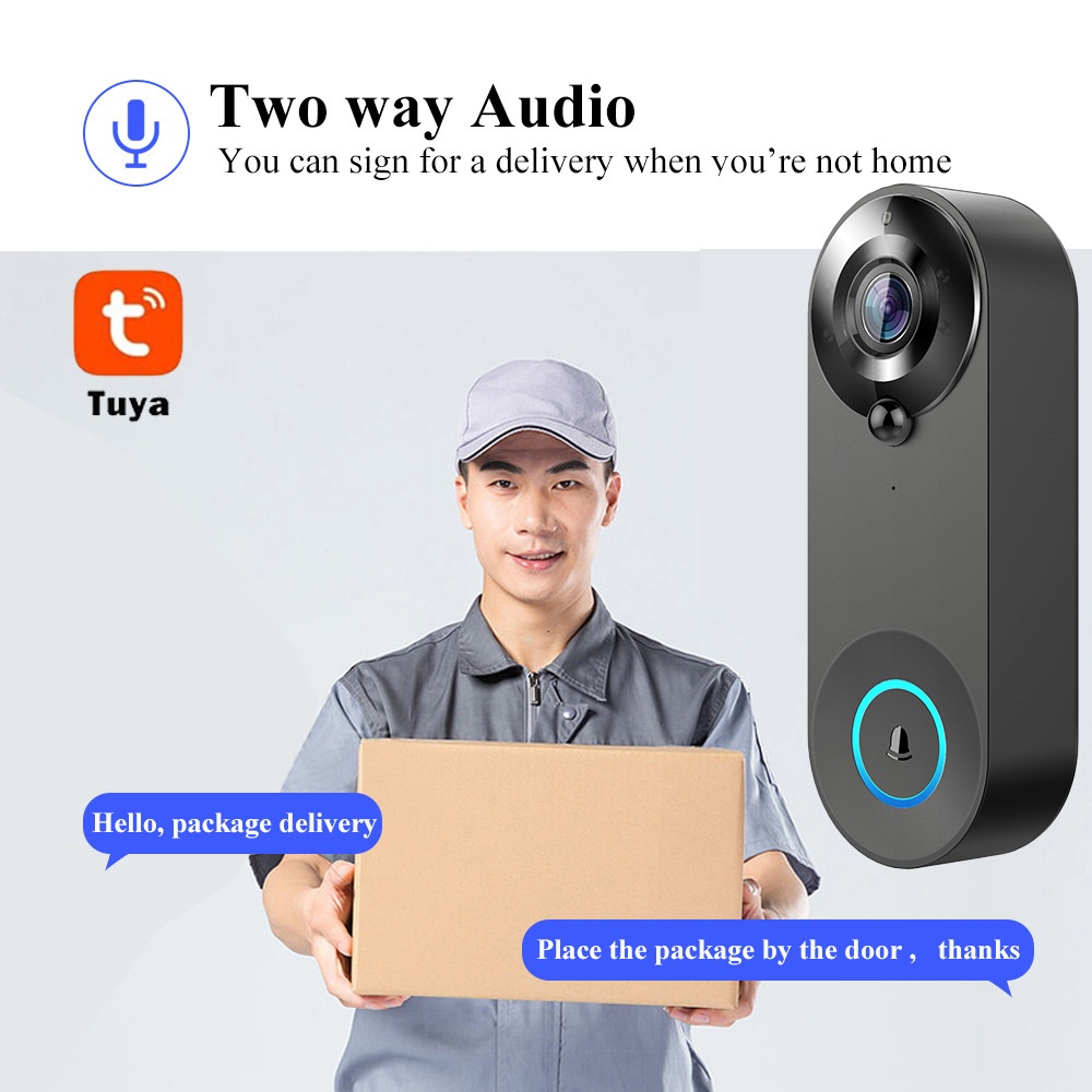 Tuya 1080P Wireless WIFI Doorb - Smart Home Video Doorbell review and price