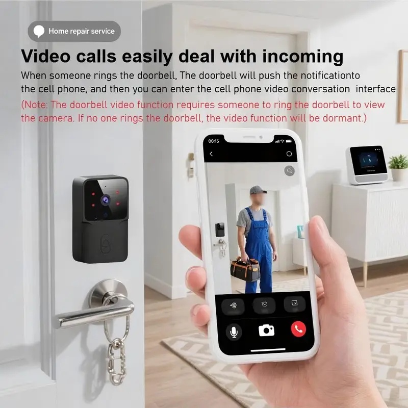 Smart WiFi Wireless doorbell I - Smart Home Video Doorbell Installation review and price