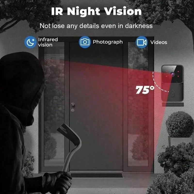 Smart WiFi Wireless doorbell I - Smart Home Video Doorbell Installation review and price