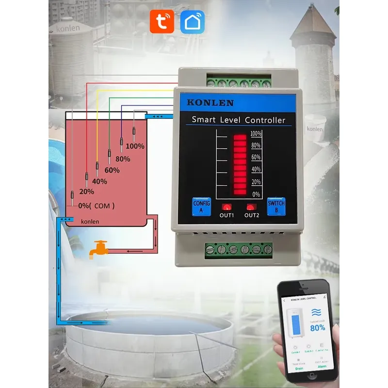 KONLEN Water Level Sensor WIFI - Wifi Water Sensor review and price