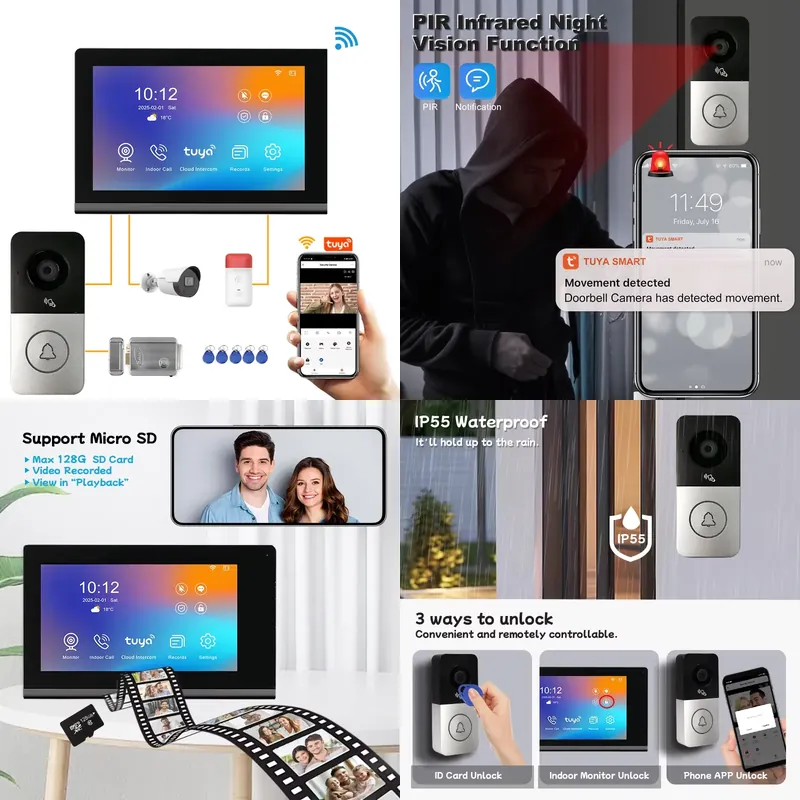 【CHIMU HOME】 2026 New IP Video - Smart Home Video Doorbell review and price