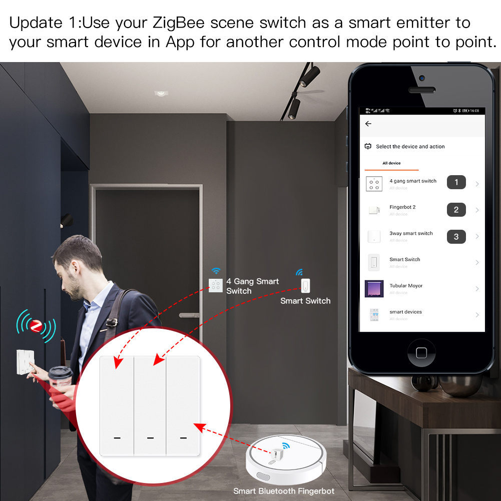 MOES Tuya ZigBee Scene Switch  - Smart Home Z Wave review and price