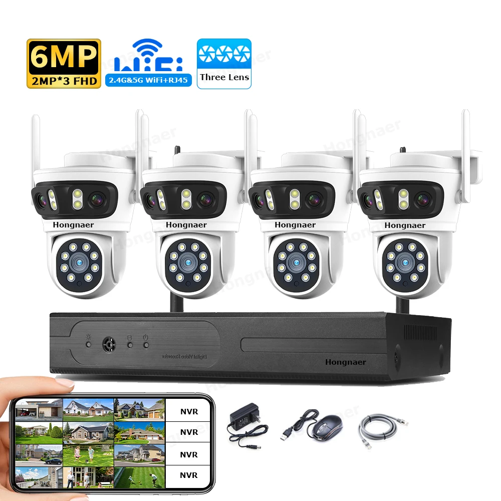 2026 Hongnaer 6MP 4CH 3 Lens 2 - Security Ip Camera review and price