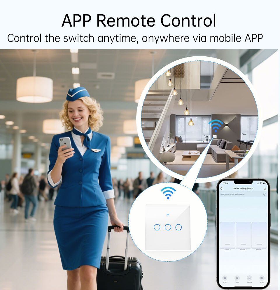 WiFi RF 433mhz Touch Wall Ligh - Tuya Smart Switch review and price