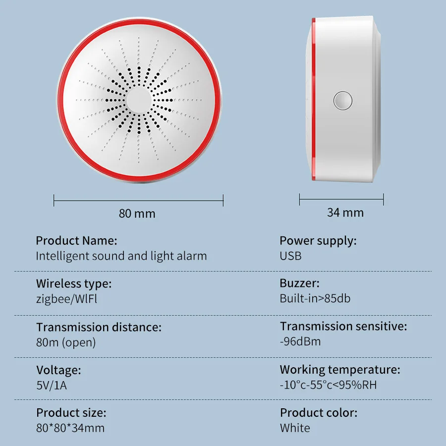 Tuya WiFi ZigBee Smart Alarm S - Smart Home Theater review and price