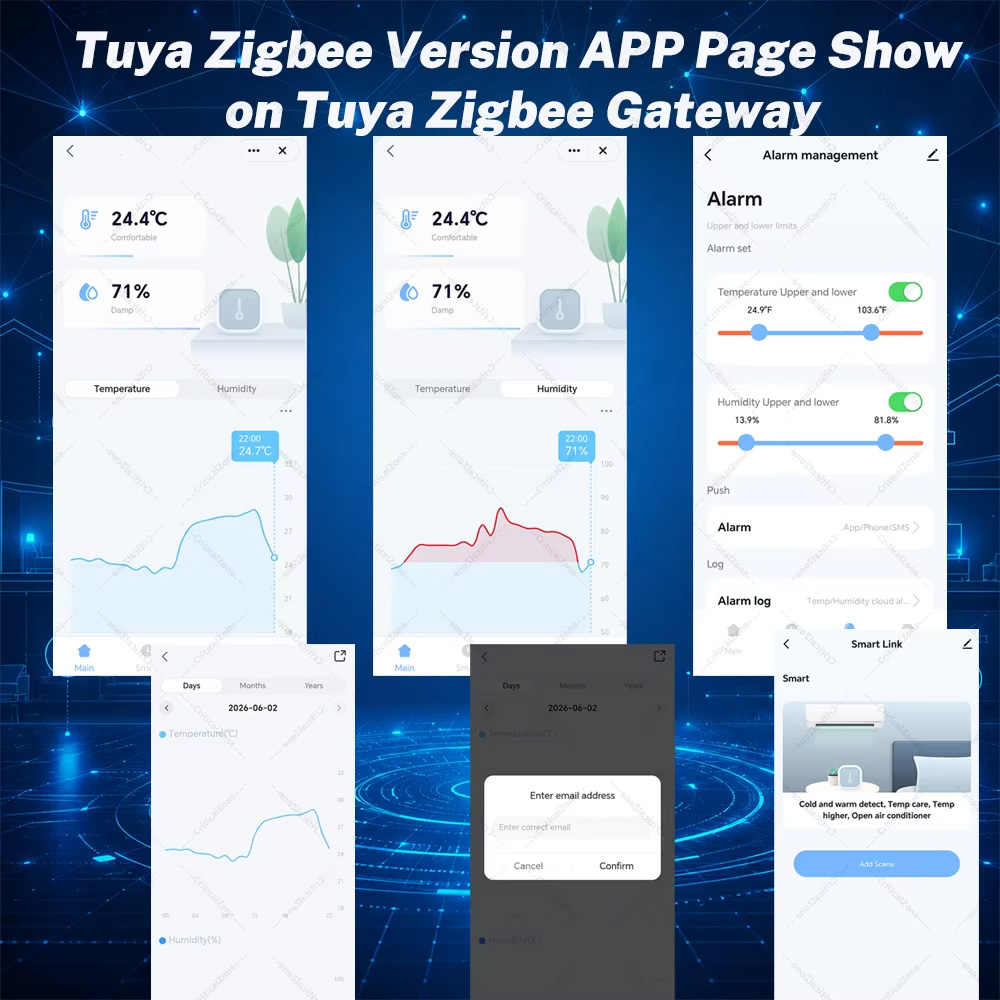 Zigbee Temperature Humidity Se - Smart Home Tablet review and price