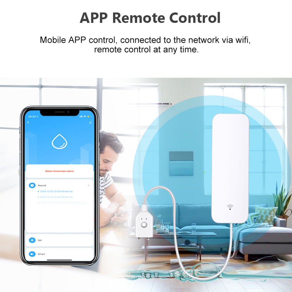 Tuya WiFi Water Leak Sensor, W - Wifi Water Sensor review and price