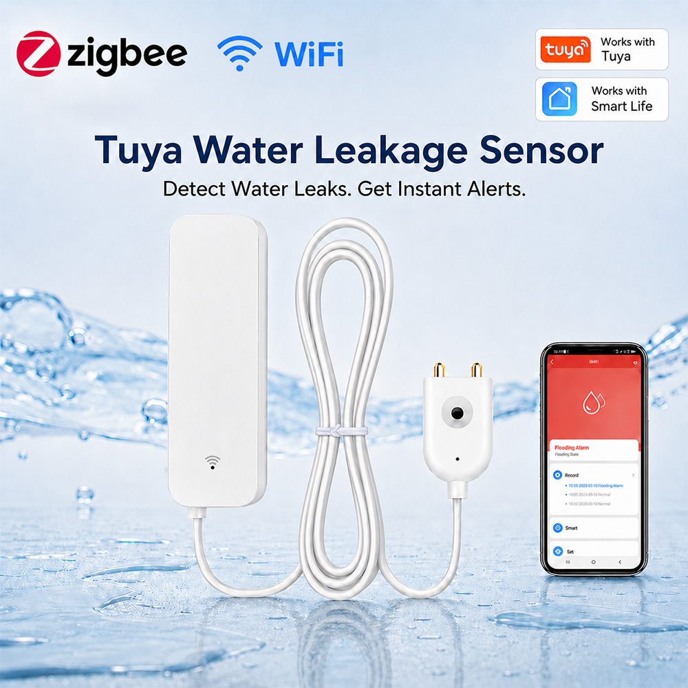 ZigBee WiFi Water Leak Sensor  - Wifi Water Sensor review and price