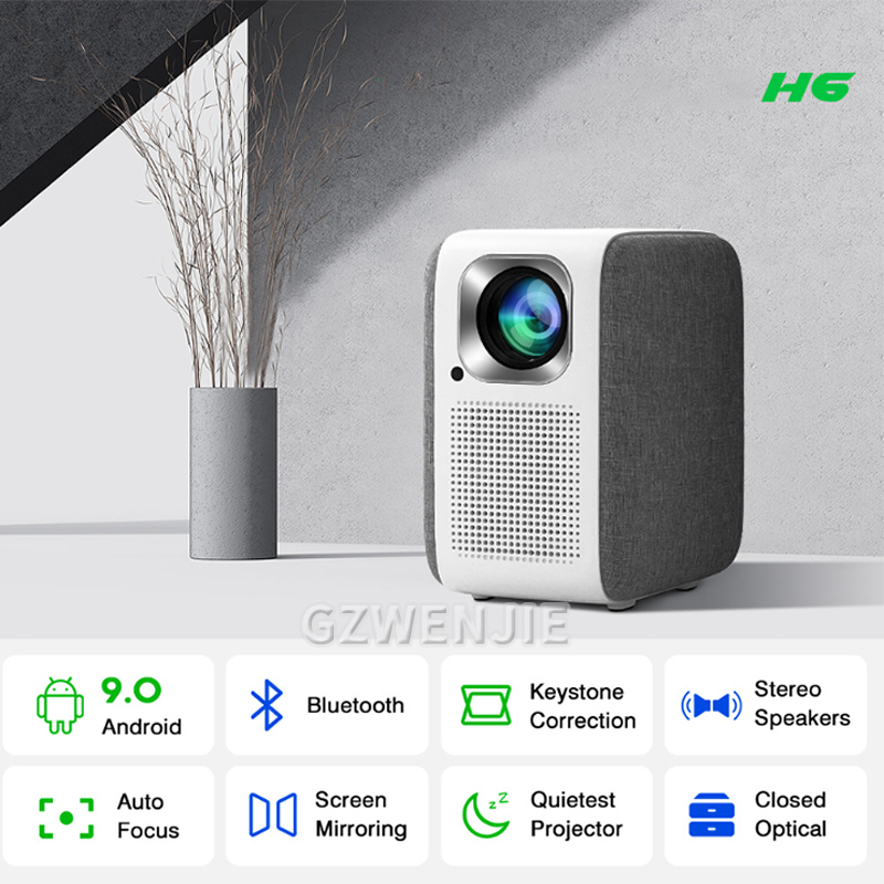 H6 Mini Projector LED 1080P Fu - Smart Home Theater review and price