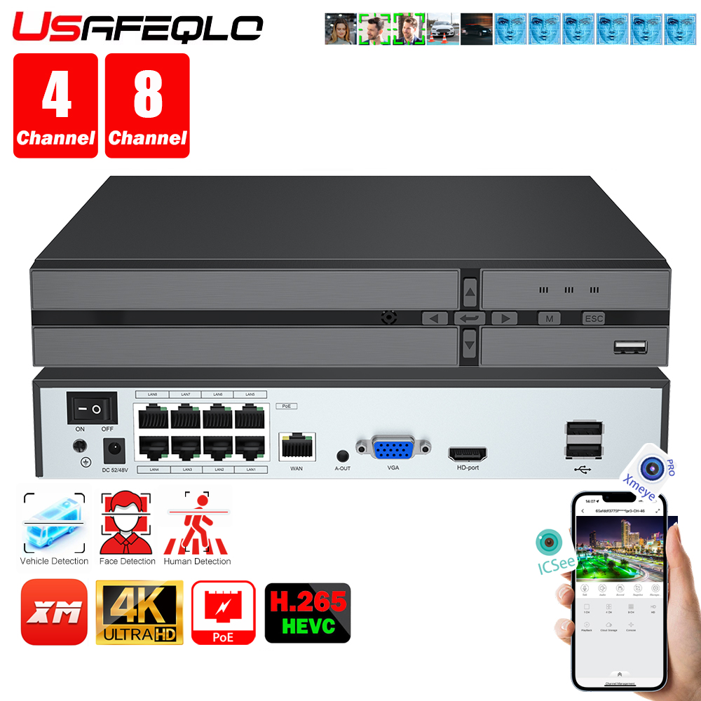 Face detection H.265 8ch*4K 4c - Security Ip Camera review and price