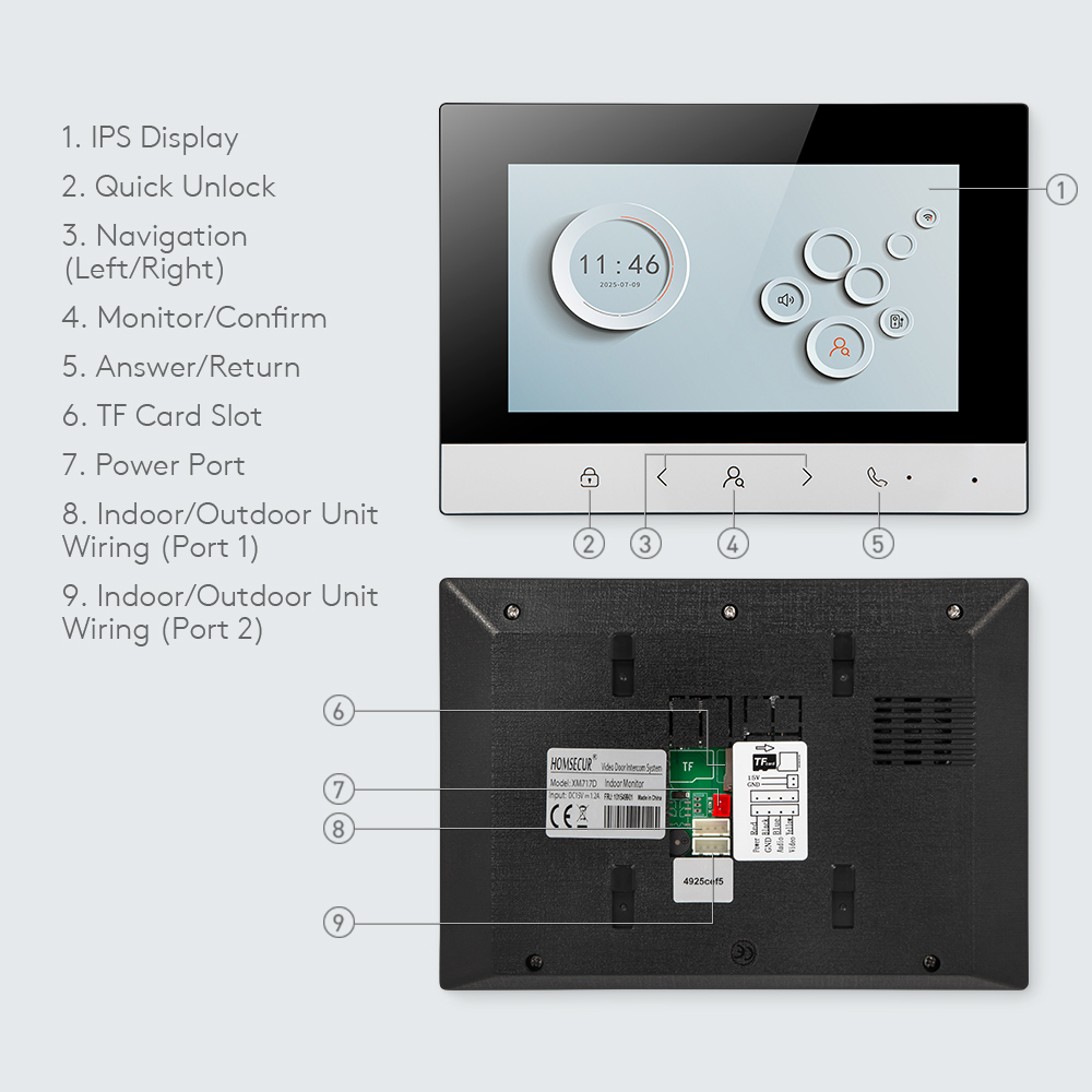 Tuya Smart WIFI Indoor Monitor - Smart Home Video Doorbell review and price