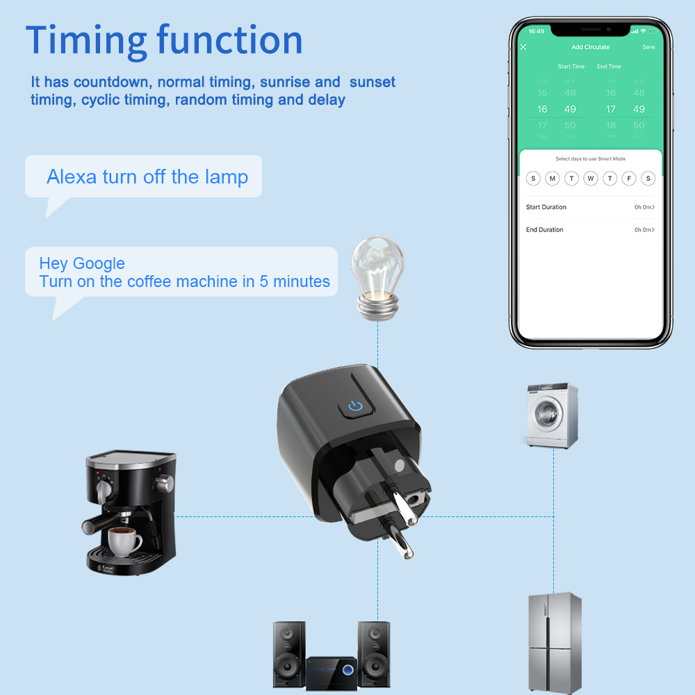Tuya Smart Socket WiFi Remote  - Smart Home Web review and price