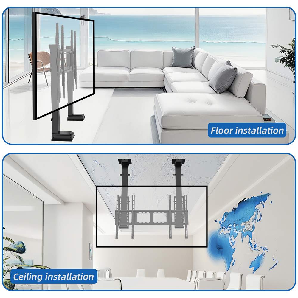 Electric Height Adjustable 65- - Smart Home Theater review and price