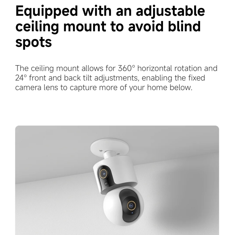 Xiaomi Smart Camera C500 Dual  - Smart Home Xiaomi Kit review and price