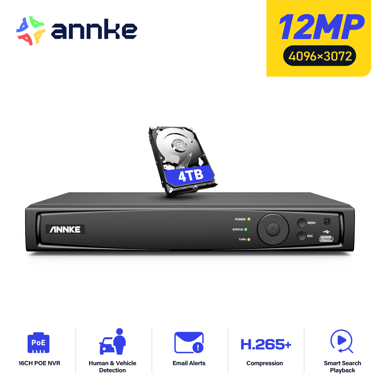 ANNKE 12MP POE NVR Network Vid - Security Ip Camera review and price