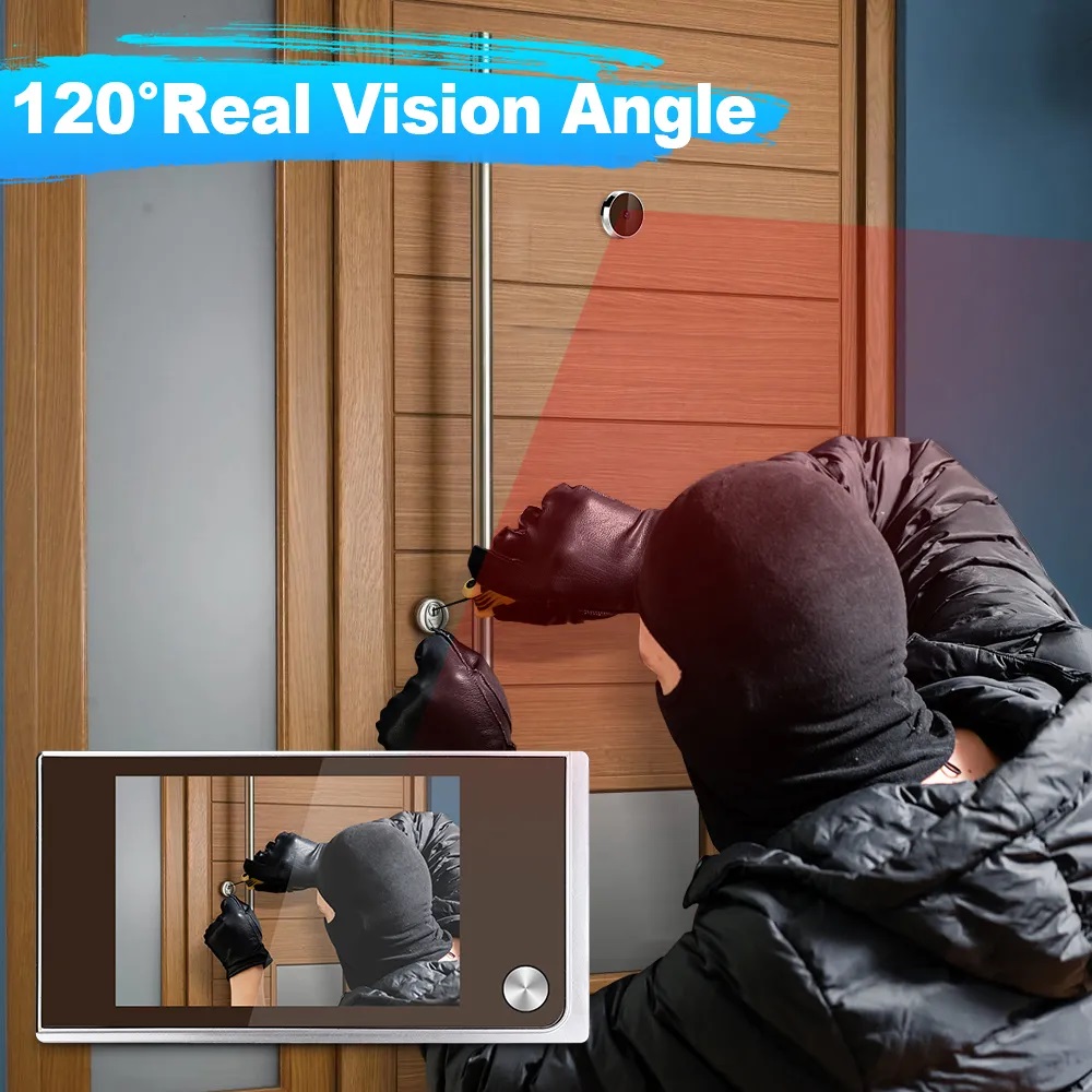 3.5 inch Camera Peephole Doorb - Smart Home Video Doorbell review and price