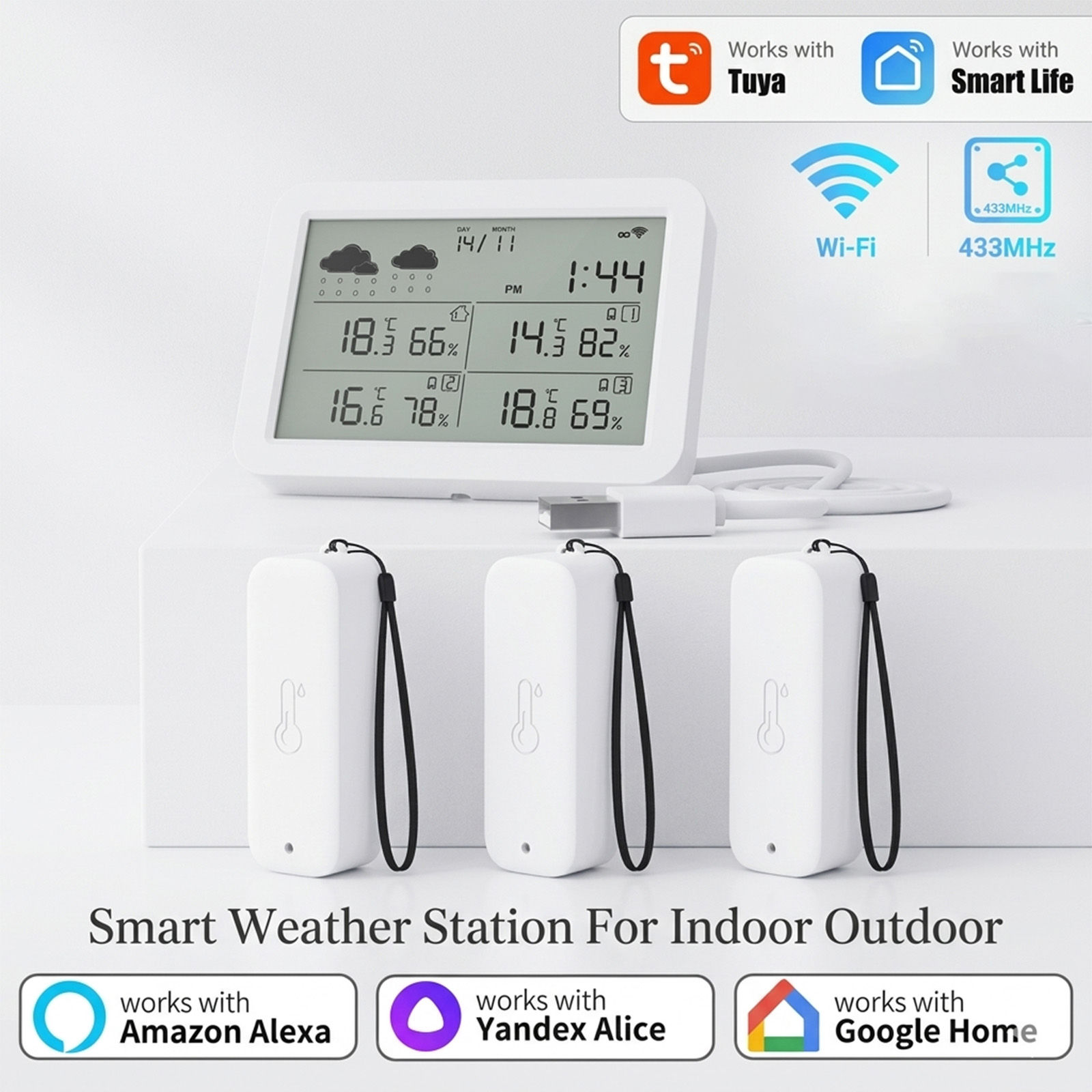 Tuya WiFi+RF433 Weather Statio - Smart Home Furniture review and price