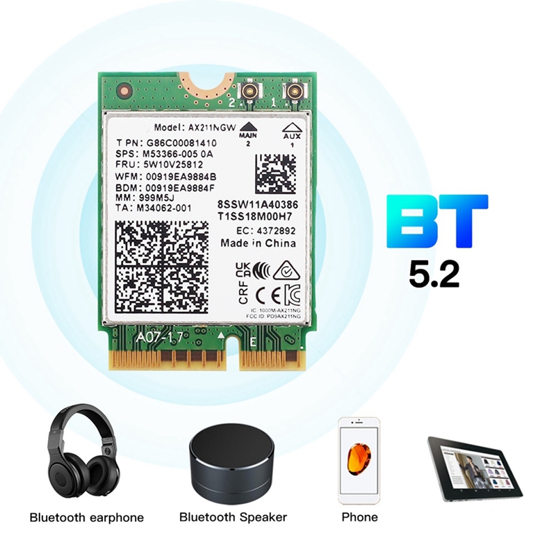 AX211NGW+Dual Antenna WiFi 6E  - Smart Home Key review and price