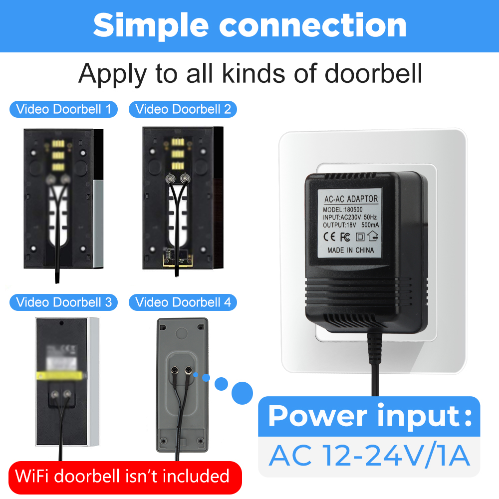 18V AC Transformer Charger for - Smart Home Video Doorbell review and price