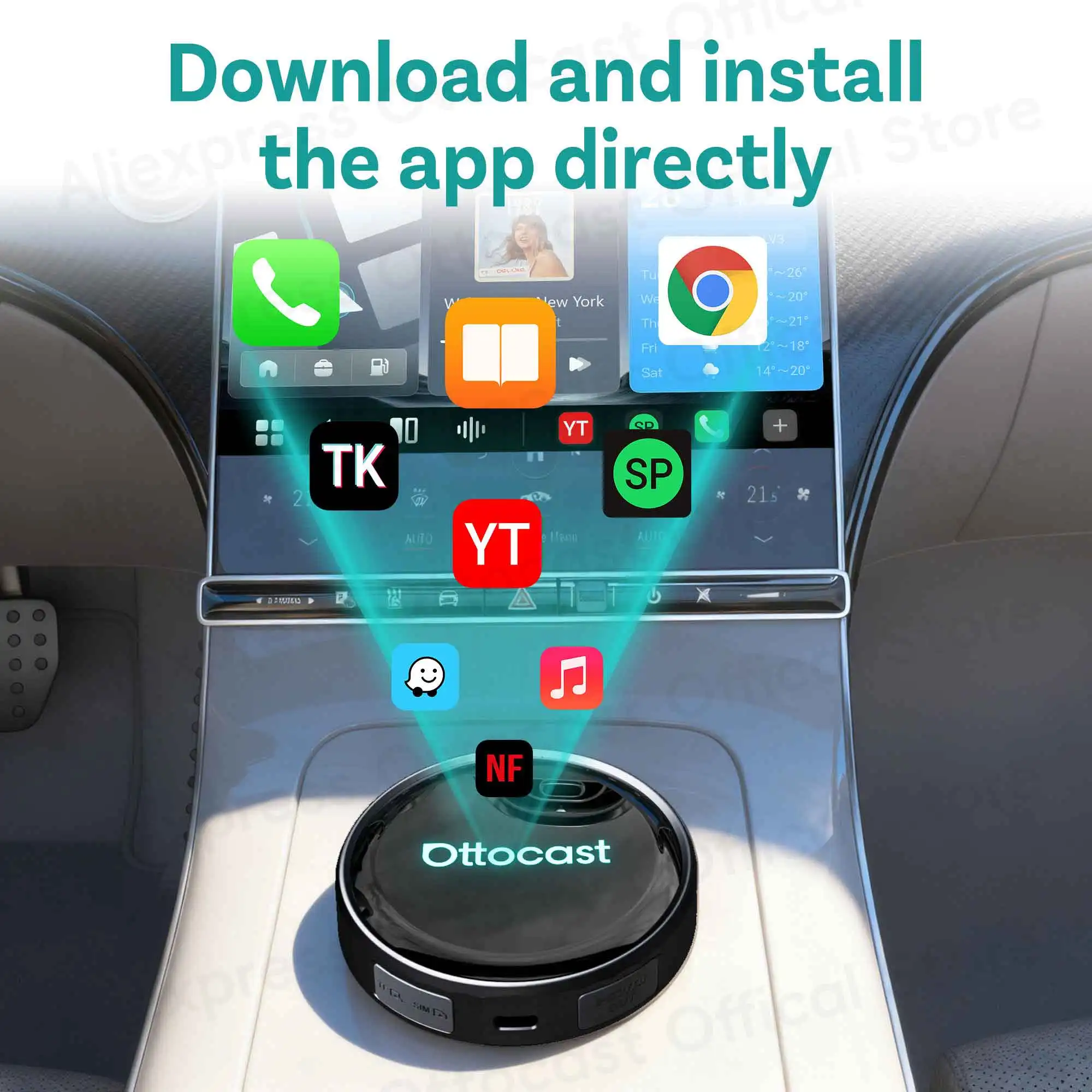 OTTOCAST P3 PRO AI Box Android - Smart Home Tv review and price