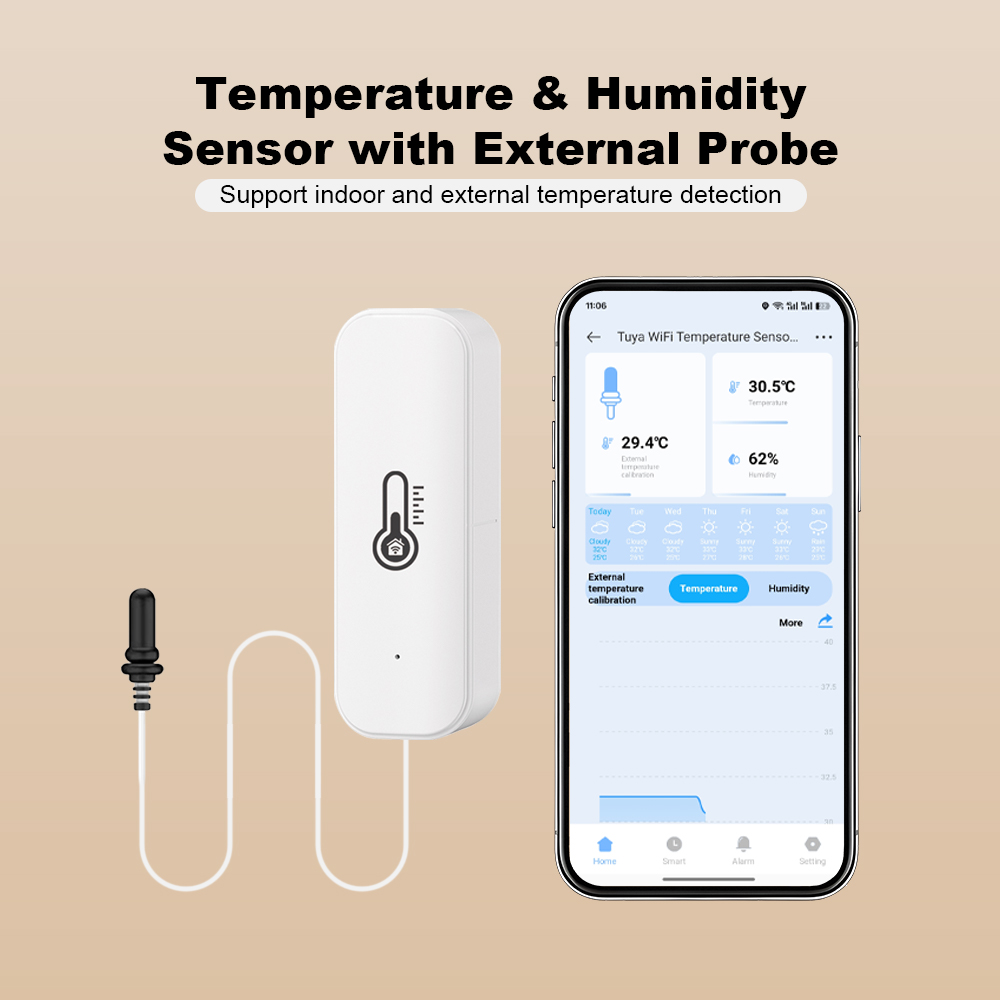 2026 New Tuya WiFi Humidity Te - Smart Home Web review and price