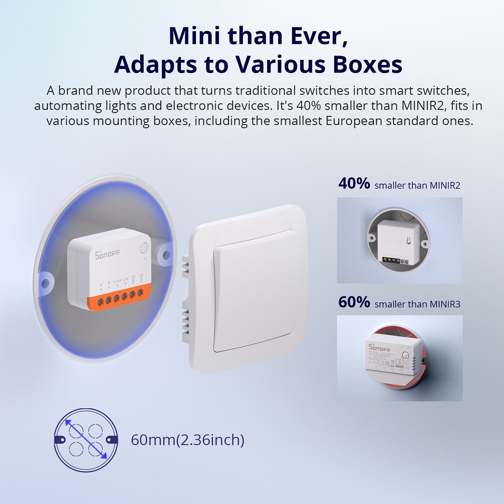 Sonoff Mini R4 Extreme Wifi Sm - Smart Home Web review and price